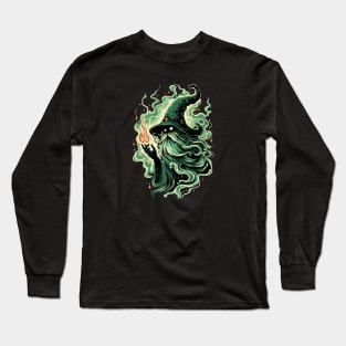 Green Wizard Long Sleeve T-Shirt